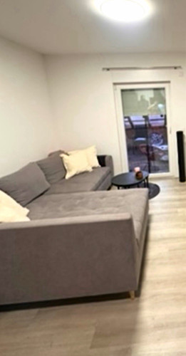 Ecksofa stoff grau - stoff, grau,