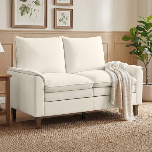 Homcom zweisitzer sofa dicke - zweisitzer, sofa,
