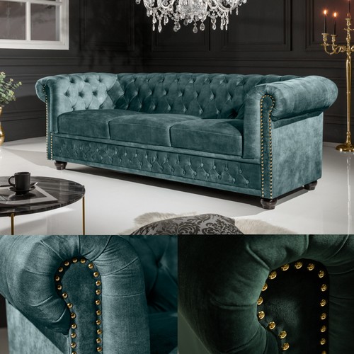 Chesterfield sitzer sofa - 3-sitzer,