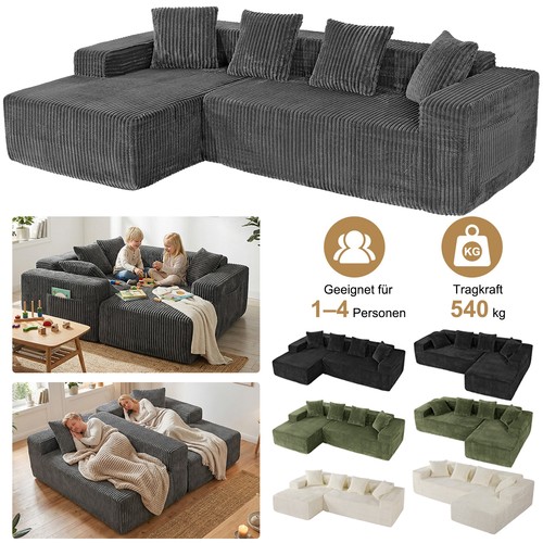 261cm modulares ecksofa - modulares, mit
