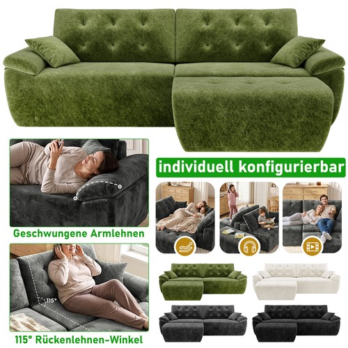 Ecksofa mit ottomane modulares - mit,