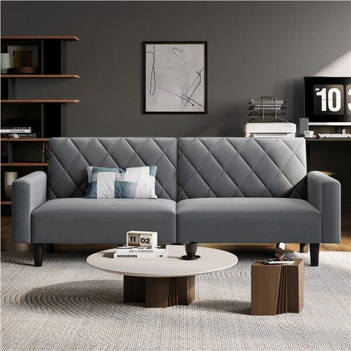 Sitzer sofa aus samtstoff - sofa,