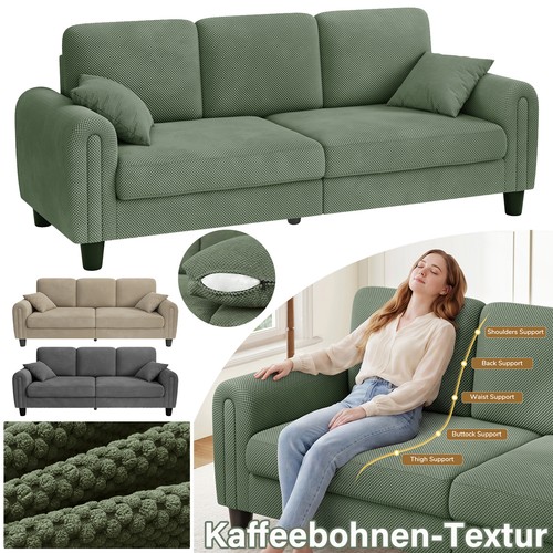 Cord sofa sitzer 215cm - sofa, 3
