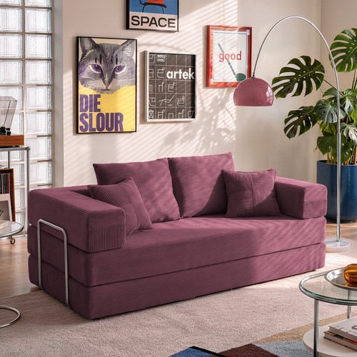 Cordstoff schlafsofa 200cm - schlafsofa,
