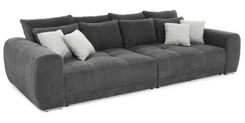 Bigsofa schlafsofa cord grau - bigsofa,