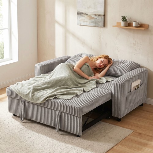 Homcom schlafsofa sitzer - schlafsofa,, 2-sitzer